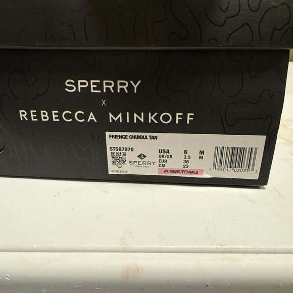 SPERRY x Rebecca Minkoff Women's Suede Fringe Chukka Boots Size 6 - Picture 8 of 9